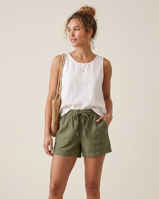 J. Crew Point Sur linen blend shorts | Size SMALL (measure larger)