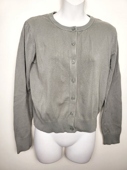 H and M olive green cadigan sweater (more green than appears in photos) | Size MEDIUM