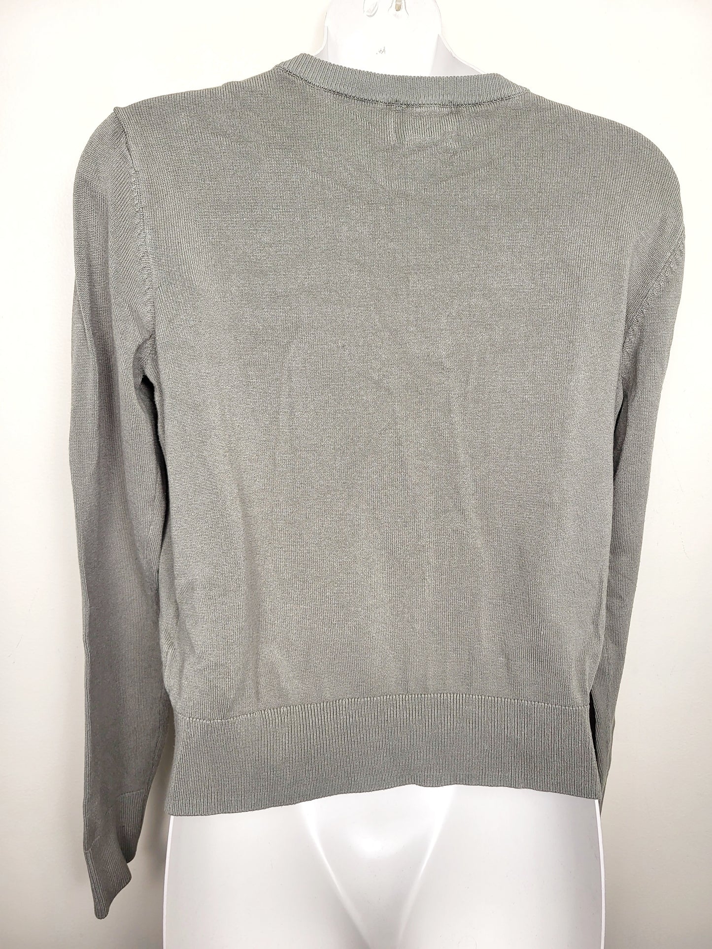 H and M olive green cadigan sweater (more green than appears in photos) | Size MEDIUM