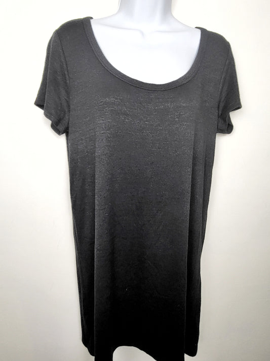 Aritzia Wilfred Free black knit tunic style top | Size MEDIUM