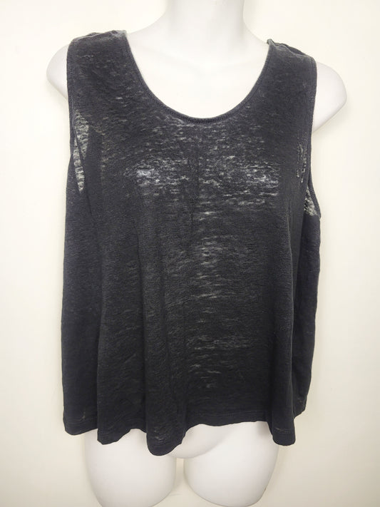H and M black loose fit knit tank top | Size MEDIUM