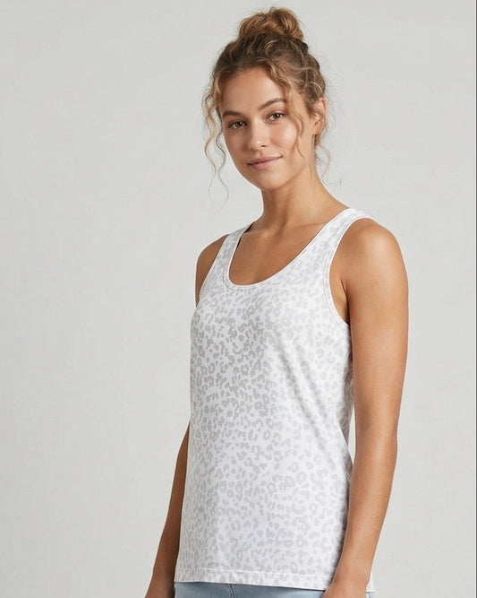 Old Navy leopard print "first layer" tank top | Size MEDIUM