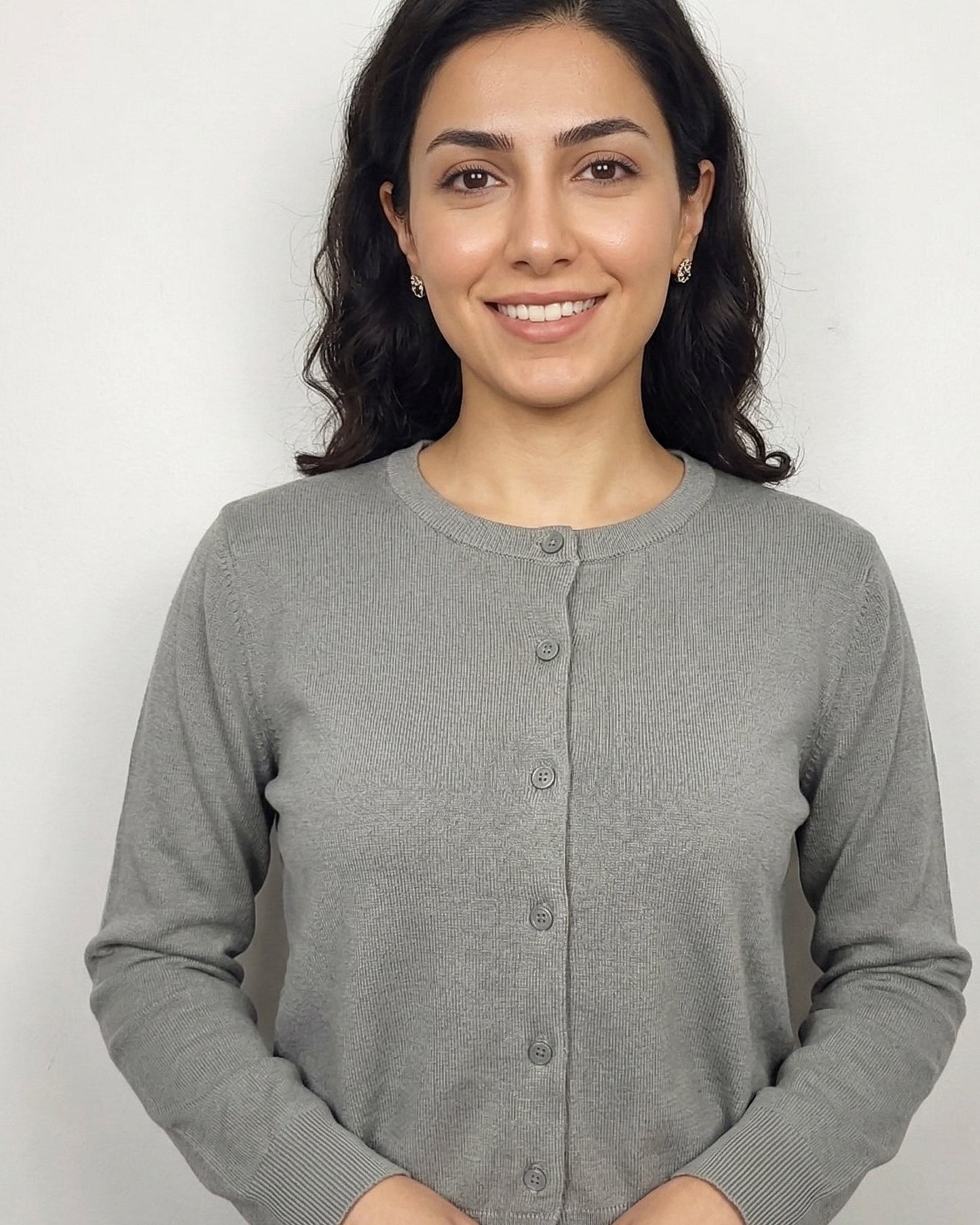 H and M olive green cadigan sweater (more green than appears in photos) | Size MEDIUM