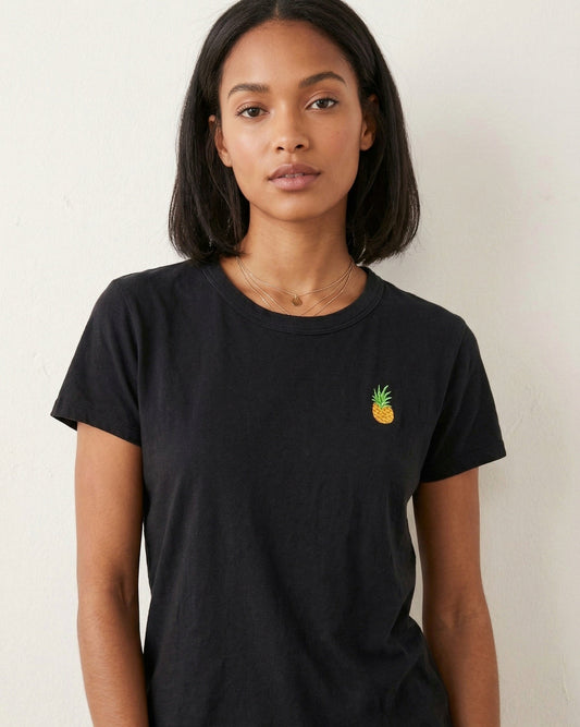 Artizia Sunday Best black pineapple t-shirt | Size MEDIUM