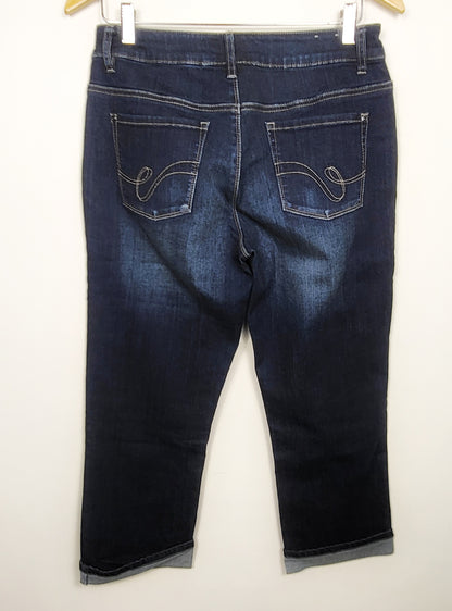 Santana dark wash capri jeans | Size 10