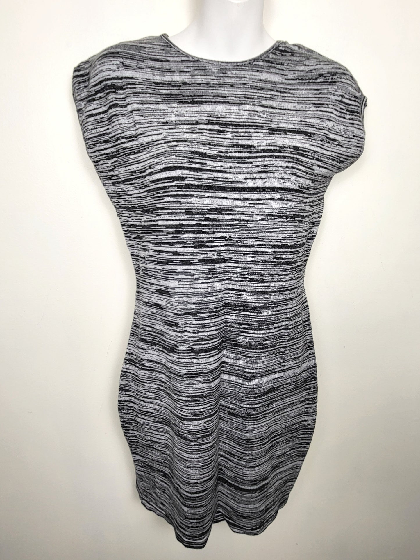 Dynamite grey marled knit dress with back cut-out | Size LARGE