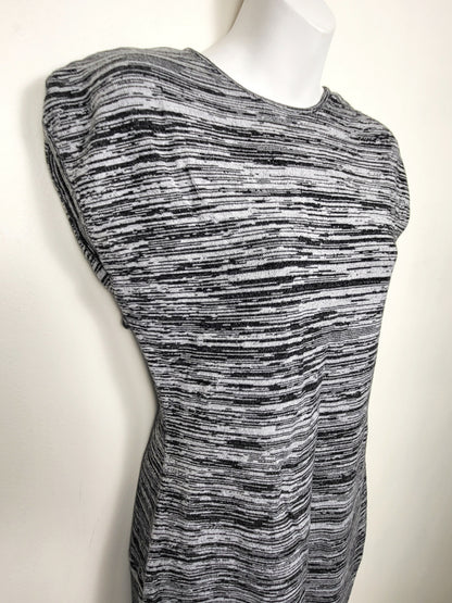 Dynamite grey marled knit dress with back cut-out | Size LARGE