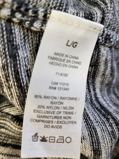 Dynamite grey marled knit dress with back cut-out | Size LARGE