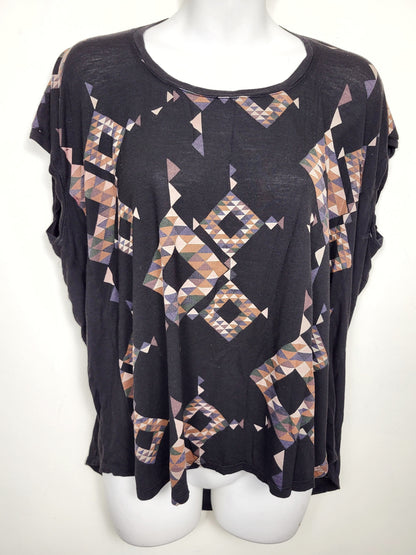 Gentle Fawn black Aztec pattern top | Size LARGE