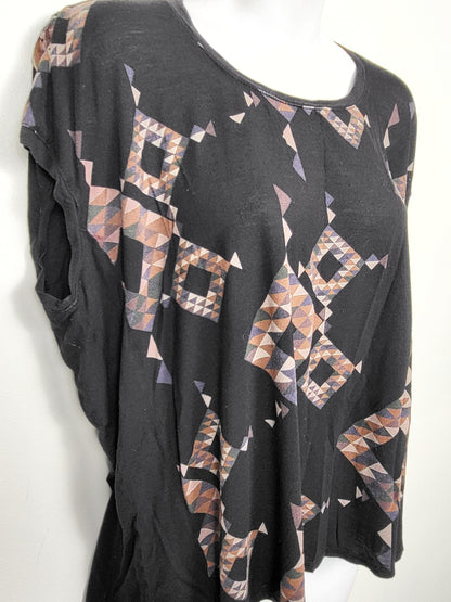 Gentle Fawn black Aztec pattern top | Size LARGE