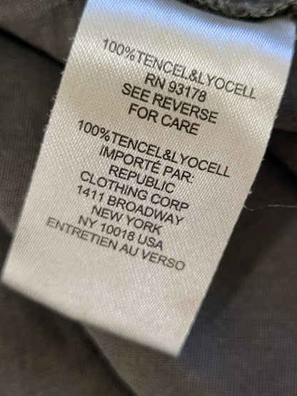 Workshop Republic green Lyocell top (more olive green than looks in photo) | Size 1X