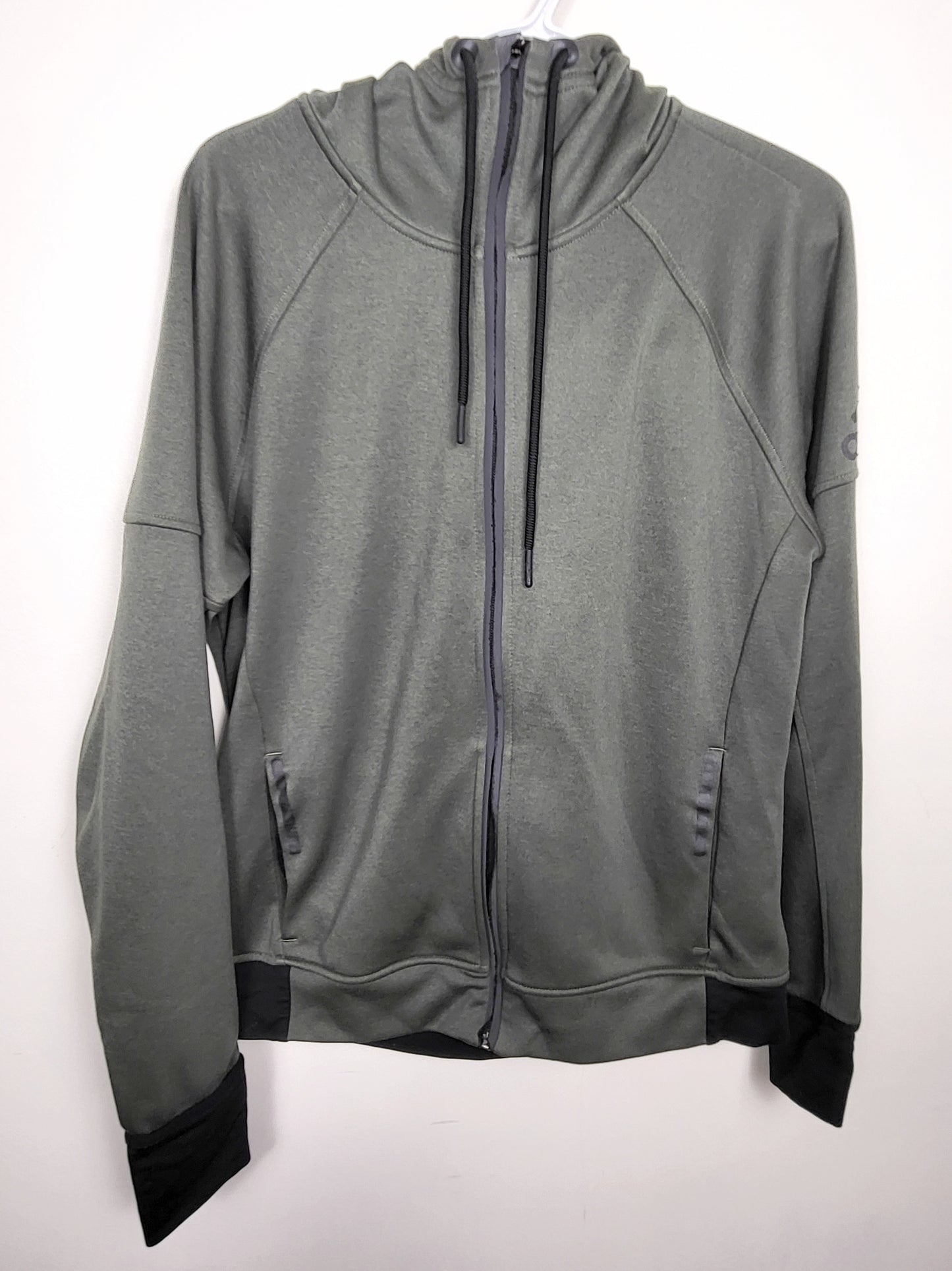 Adidas green zip up hoodie | Size LARGE