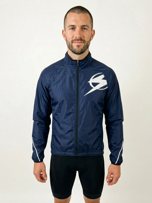 Sugoi blue cycling windshell | Size LARGE