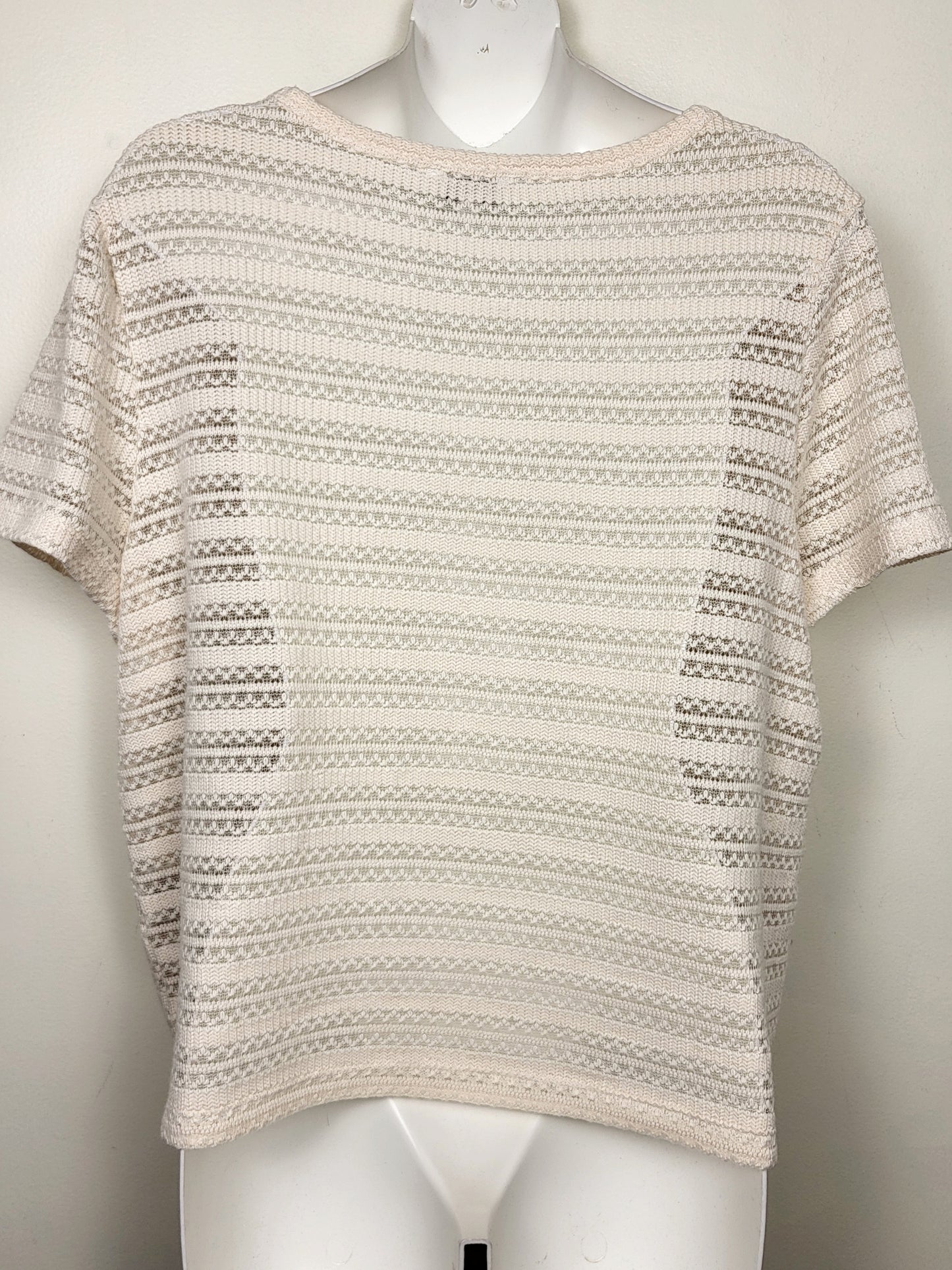 Reitmans ivory open knit lightweight sweater | Size LARGE