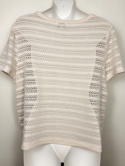 Reitmans ivory open knit lightweight sweater | Size LARGE