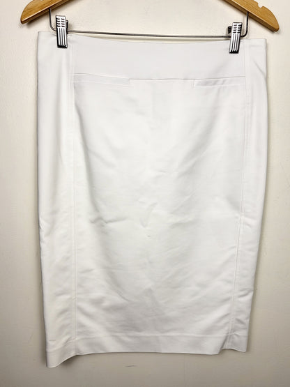 Cleo white high waisted pencil skirt | Size 8