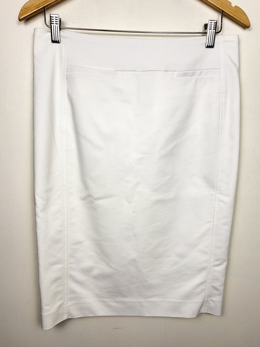 Cleo white high waisted pencil skirt | Size 8