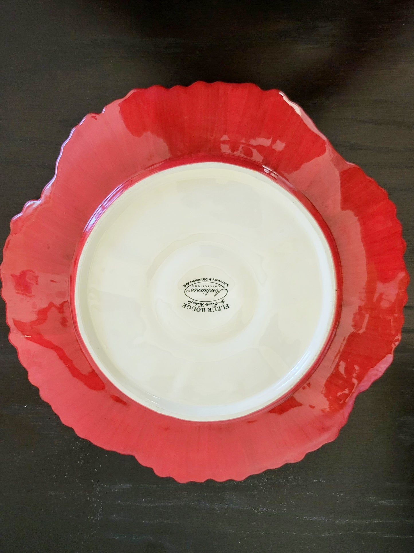 Nanette Vacher (for Ambiance Collection" Fleur Rouge serving platter (sorry, no shipping)