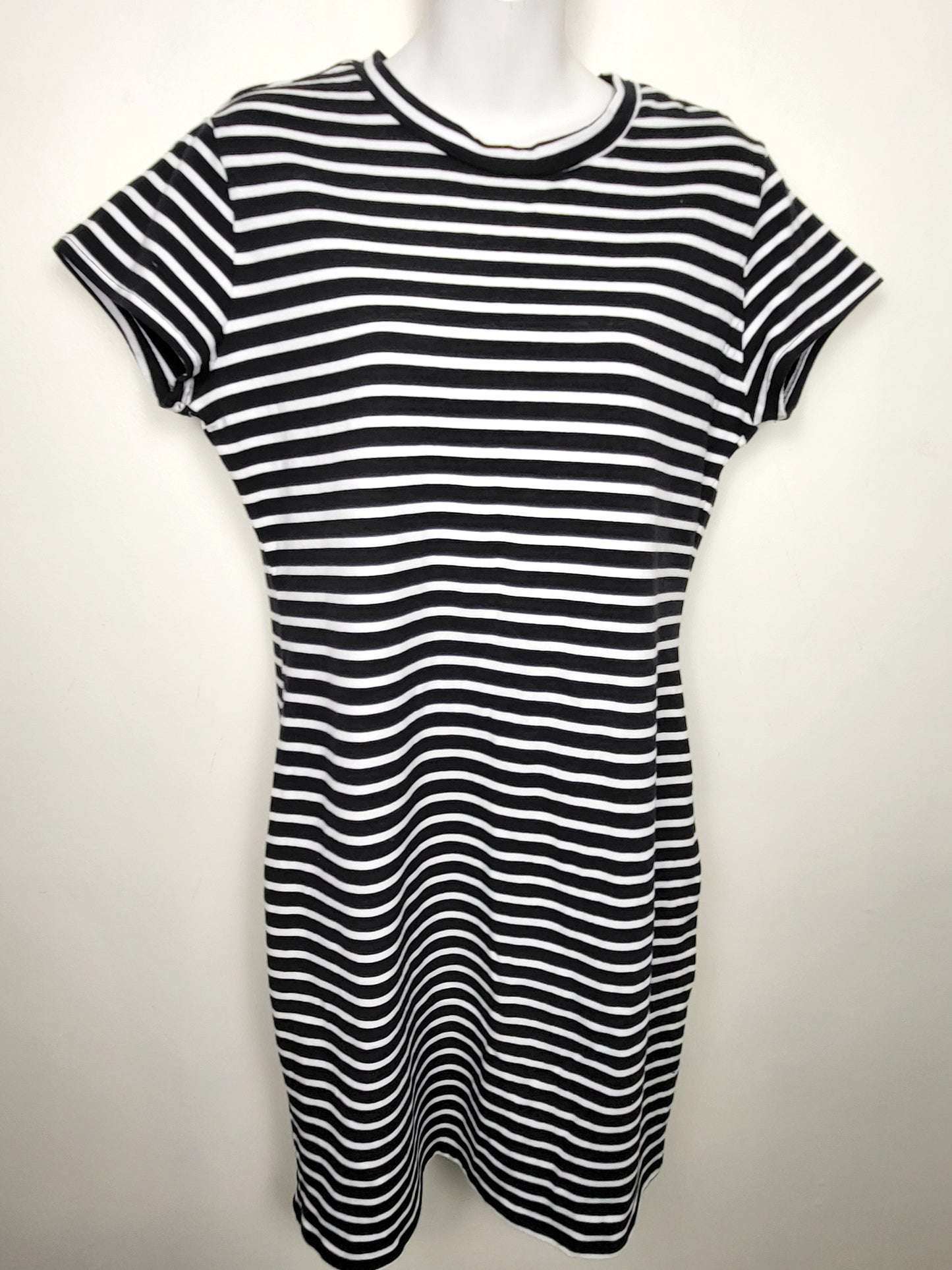 NEW - NOBO black striped t-shirt dress / beach cover-up | Size XL