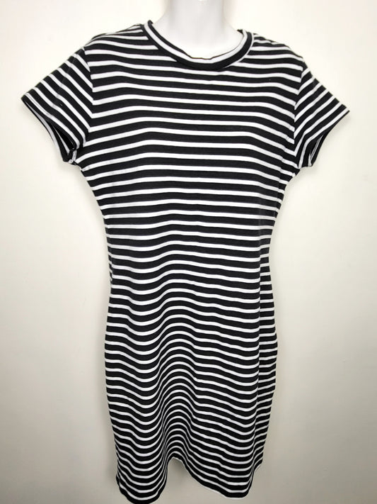 NEW - NOBO black striped t-shirt dress / beach cover-up | Size XL