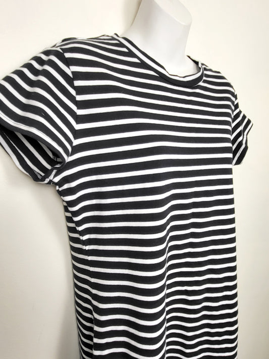 NEW - NOBO black striped t-shirt dress / beach cover-up | Size XL