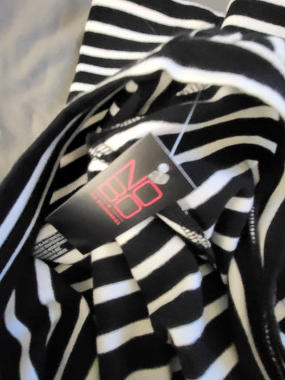 NEW - NOBO black striped t-shirt dress / beach cover-up | Size XL