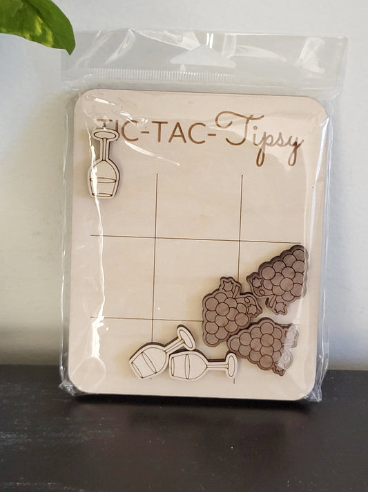 NEW - Birch House Living Wooden Tic-Tac-Tipsy game