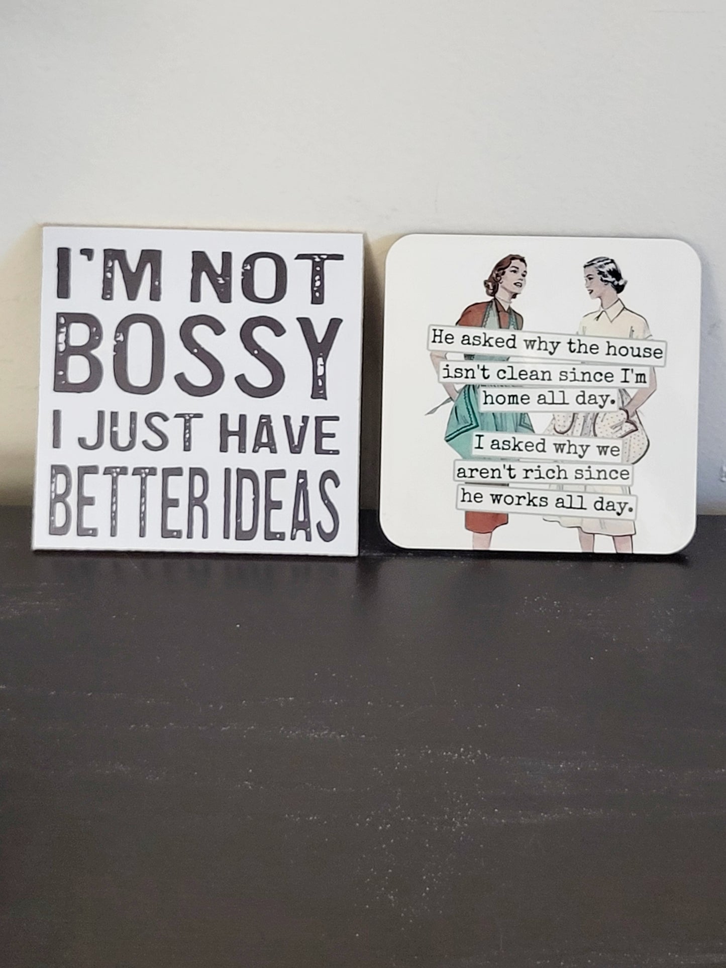 NEW - Cedar Mountain Studios cork coaster set