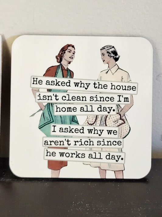 NEW - Cedar Mountain Studios cork coaster set