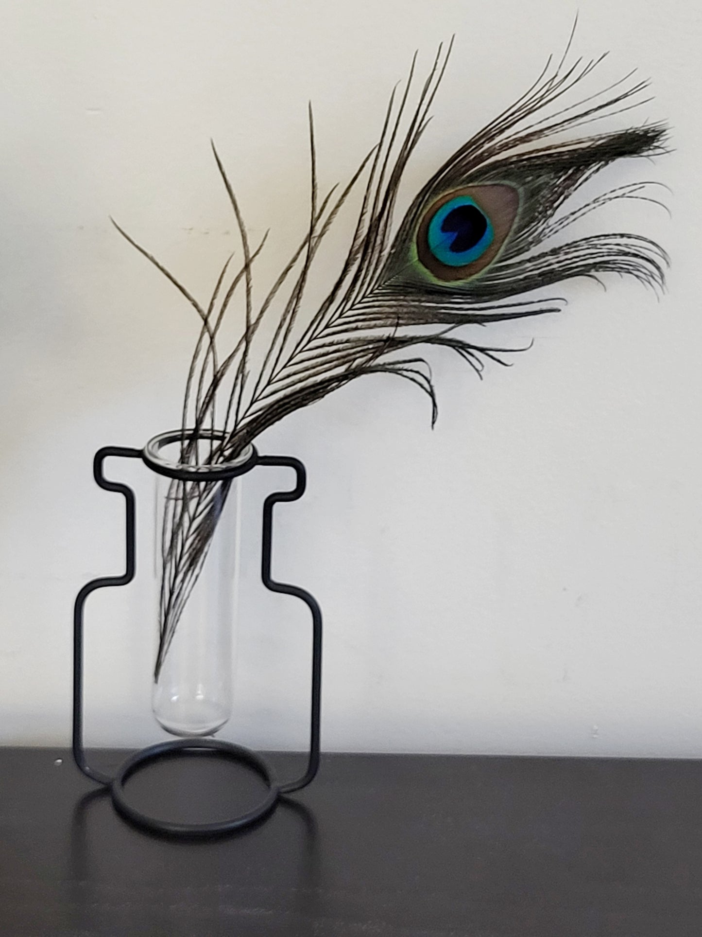 Bud vase (feather not included).