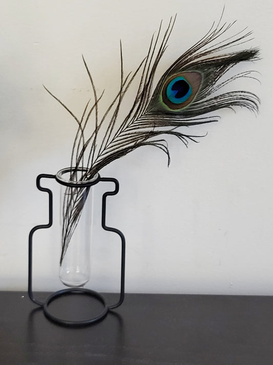 Bud vase (feather not included).