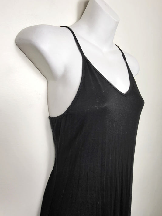 Bear Dance black sleeveless fringe dress | Size MEDIUM
