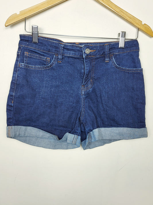 Vans high rise cuffed denim shorts | Size 27 (measure as a 29)