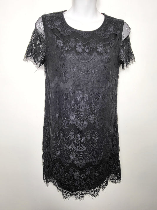 Bear Dance black lace mini dress | Size SMALL