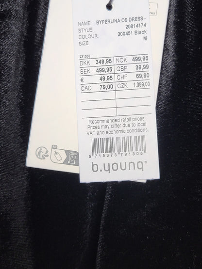 NEW - b. Young black velvet off the shoulder "Lavish" dress | Size MEDIUM