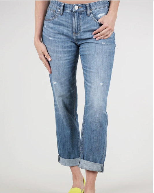 JAG Jeans distressed "Carters Girlfriend" cropped jeans | Size 8