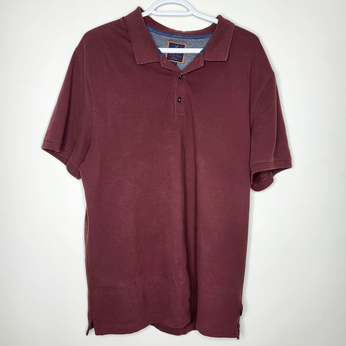 NPXT - Denver Haye's burgundy polo shirt, men's size XL, good condition