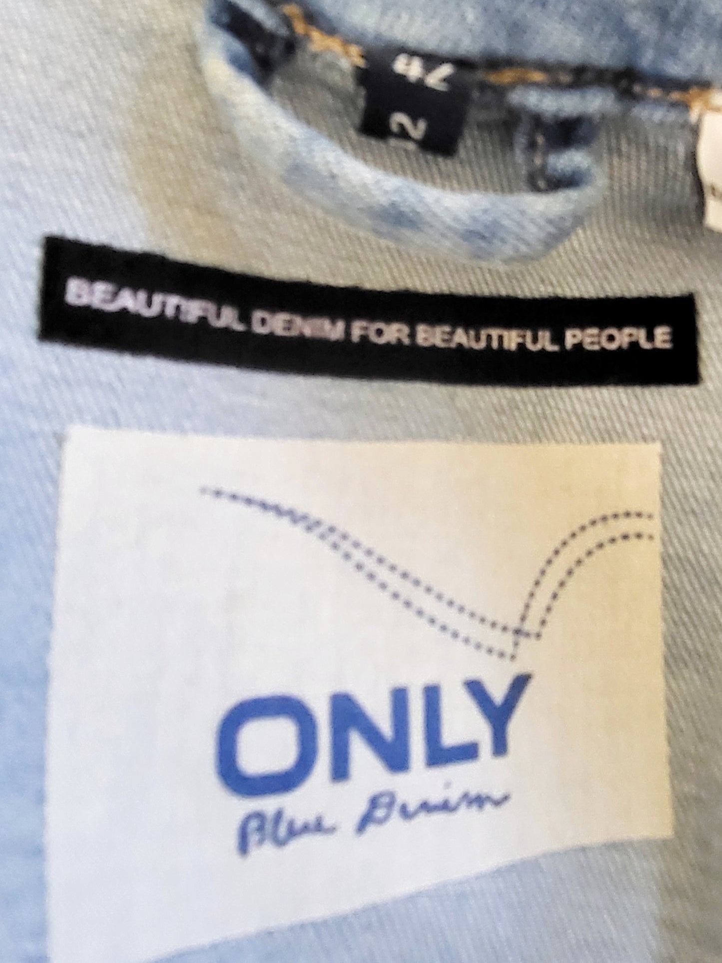 Only brand distressed denim jacket | Size 42 (MEDIUM)