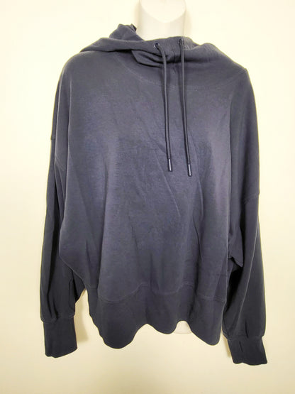 Old Navy blue cropped style dynamic fleece hoodie | Size XL