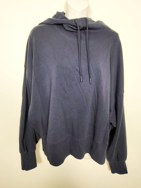Old Navy blue cropped style dynamic fleece hoodie | Size XL