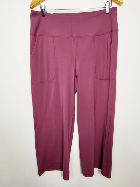 NEW - Tuff Athletics pink cropped "Veda" pants | Size XL