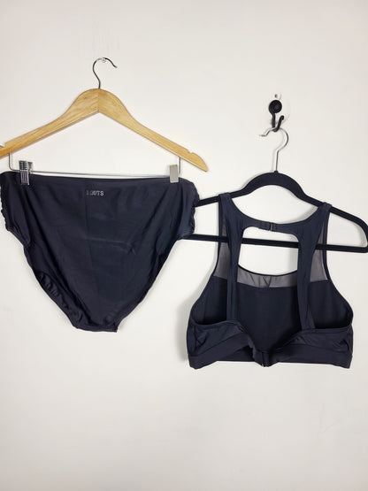 Roots black 2pc swimsuit | Size 14