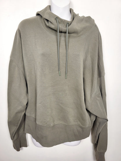 Old Navy olive green dynamic fleece cropped hoodie | Size XXL
