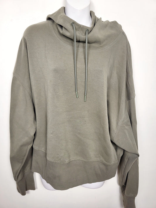 Old Navy olive green dynamic fleece cropped hoodie | Size XXL
