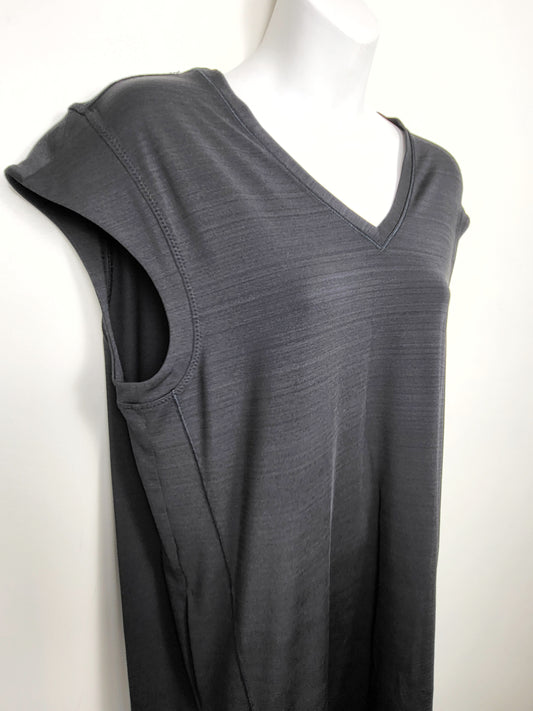 Athleta black "Pacifica Illume" v-neck UV Protection dress | Size MEDIUM