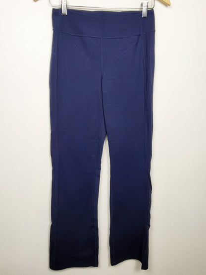Lole navy flared full length yoga pants | Size MEDIUM