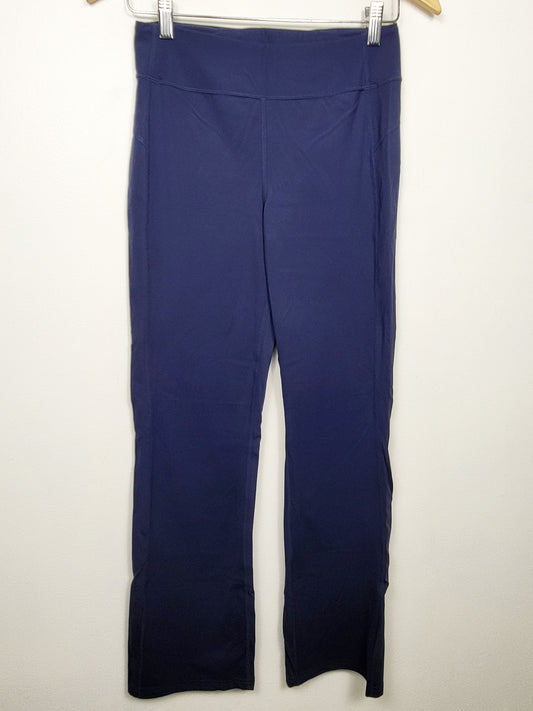 Lole navy flared full length yoga pants | Size MEDIUM