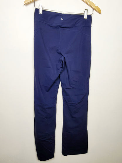 Lole navy flared full length yoga pants | Size MEDIUM