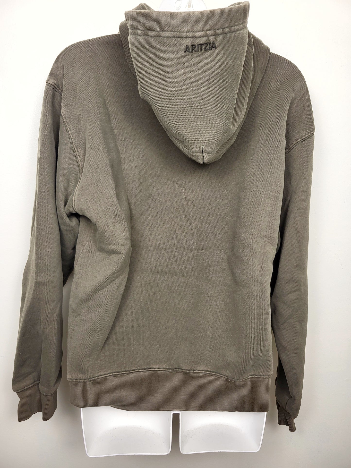 Aritzia Cozy Sweatfleece Perfect Hoodie in Olive Green | Size MEDIUM