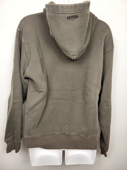 Aritzia Cozy Sweatfleece Perfect Hoodie in Olive Green | Size MEDIUM